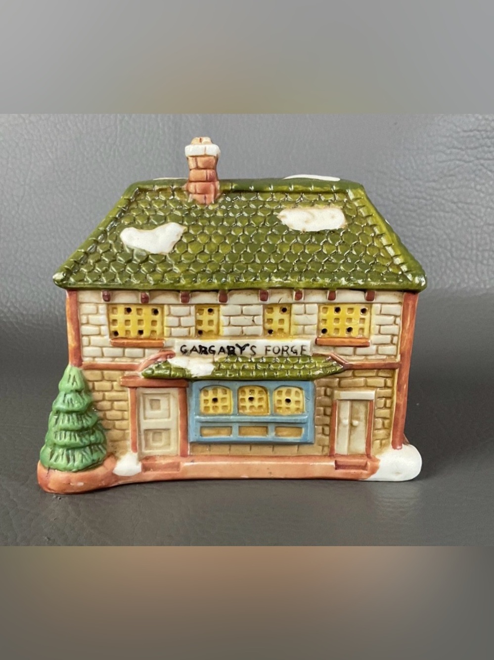 1991 National Rennoc Gargary’s Forge Porcelain Christmas Village Building